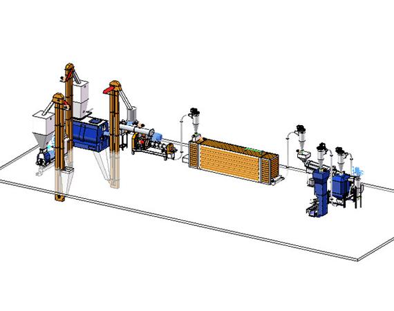 100Kg/H Sinking Fish Feed Production Plant